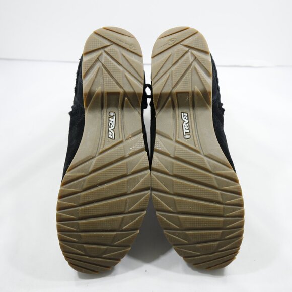 TEVA Delavina Black Suede Leather Braid Buckle Ankle Boots - 10 - Picture 7 of 7